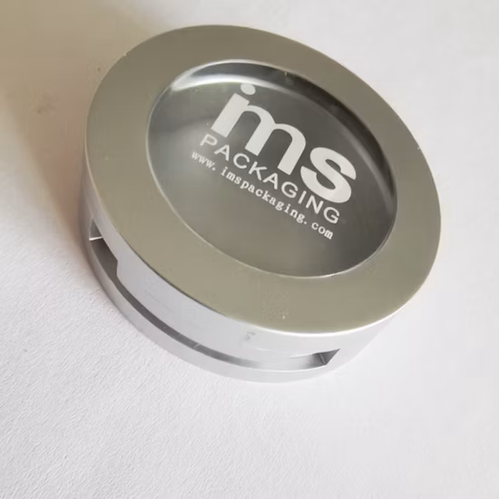 Single Individual Round Plastic Blush Compact Container