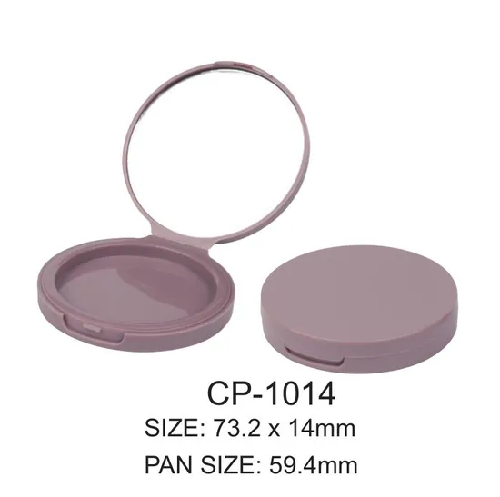 Single Individual Round Plastic Blush Compact Container