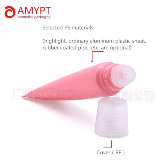 Customized Empty Hot Stamping Plastic Cosmetic Squeeze Tubes for Lip Gloss Package
