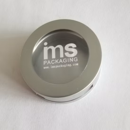 Single Individual Round Plastic Blush Compact Container